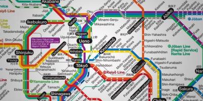 Metro xəritəsi, Yaponiya