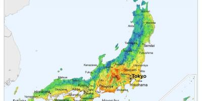 Radiasiya Yaponiya xəritəsi